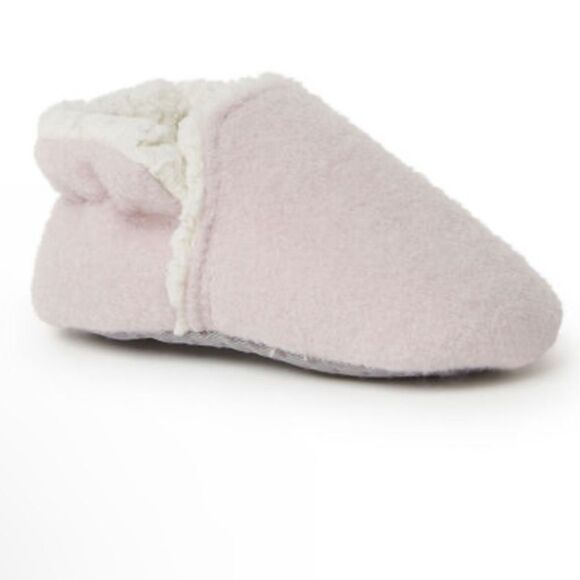 Dearfoams Baby Emerson Felted Sherpa Close Back Slippers. Pink 6-9 mo. New NWT - Picture 4 of 11